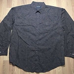Pandhandle Slim snap button paisley western shirt